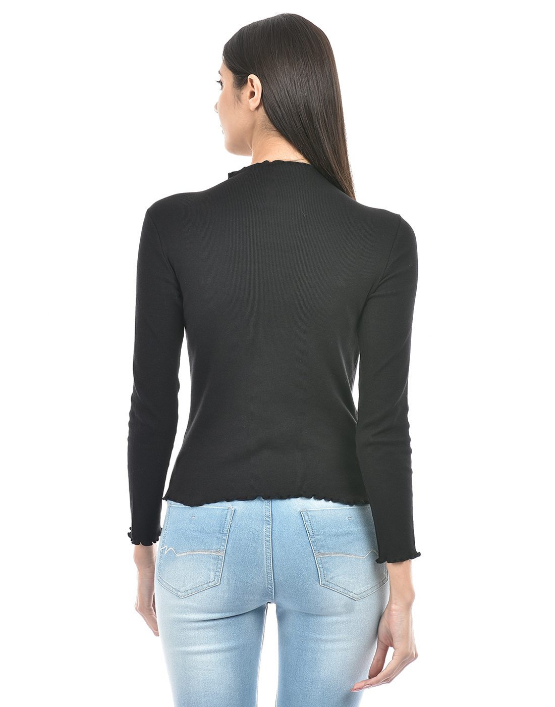 Numero Uno Women Solid Black T-Shirt